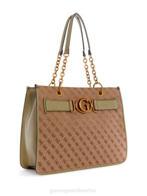 GUESS bolso aviano mujer 0P8X3115 café con leche/celadón bolsas