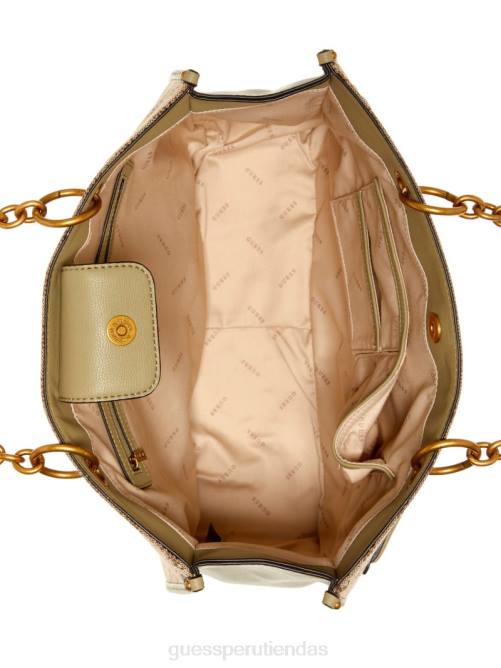 GUESS bolso aviano mujer 0P8X3115 café con leche/celadón bolsas