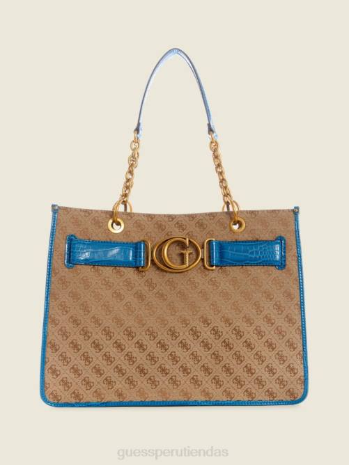 GUESS bolso aviano mujer 0P8X3121 café con leche/azul bolsas
