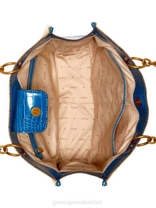 GUESS bolso aviano mujer 0P8X3121 café con leche/azul bolsas