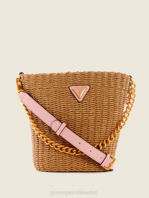 GUESS bolso bombonera lilica mujer 0P8X3108 naranja mediana bolsas