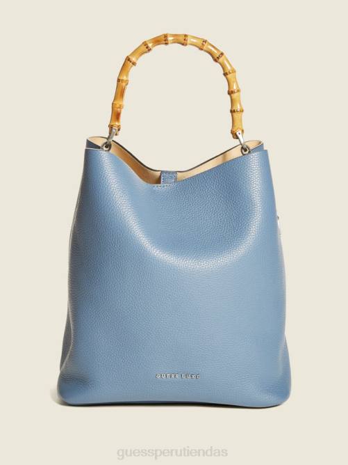 GUESS bolso hobo aida de piel mujer 0P8X3088 gris bolsas