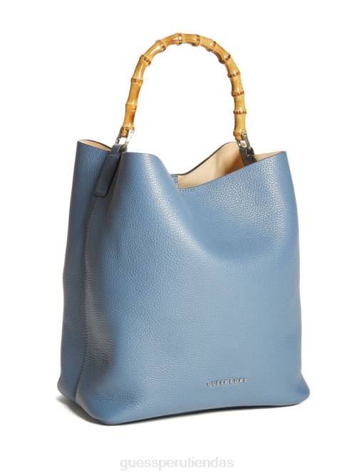 GUESS bolso hobo aida de piel mujer 0P8X3088 gris bolsas