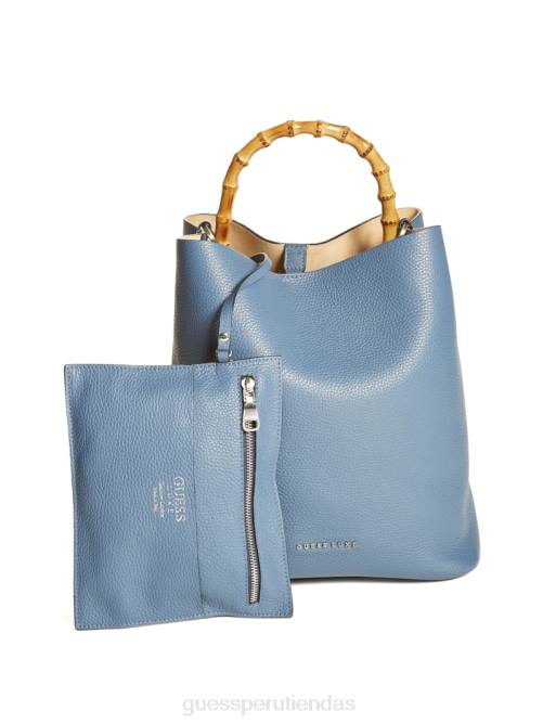 GUESS bolso hobo aida de piel mujer 0P8X3088 gris bolsas