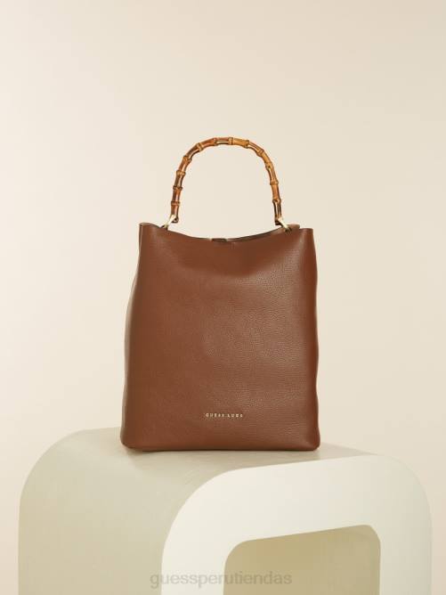 GUESS bolso hobo aida de piel mujer 0P8X3089 marrón bolsas