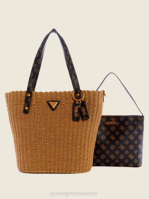 GUESS bolso shopper lilica mujer 0P8X3104 marrón múltiple bolsas