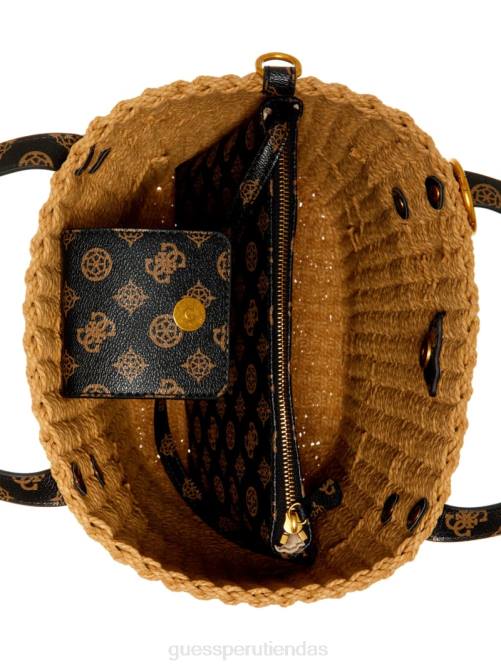 GUESS bolso shopper lilica mujer 0P8X3104 marrón múltiple bolsas