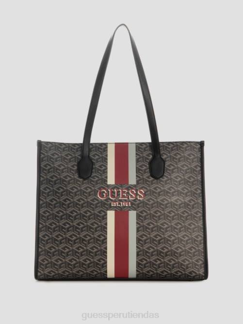 GUESS bolso shopper silvana cube con logo mujer 0P8X3097 jefe verde bolsas
