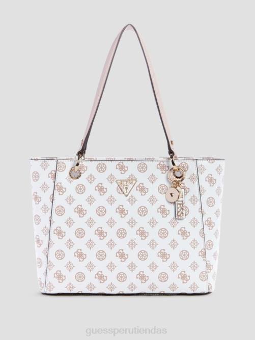 GUESS bolso tote Noelle pequeño con logo y peonías mujer 0P8X3071 sauce bolsas