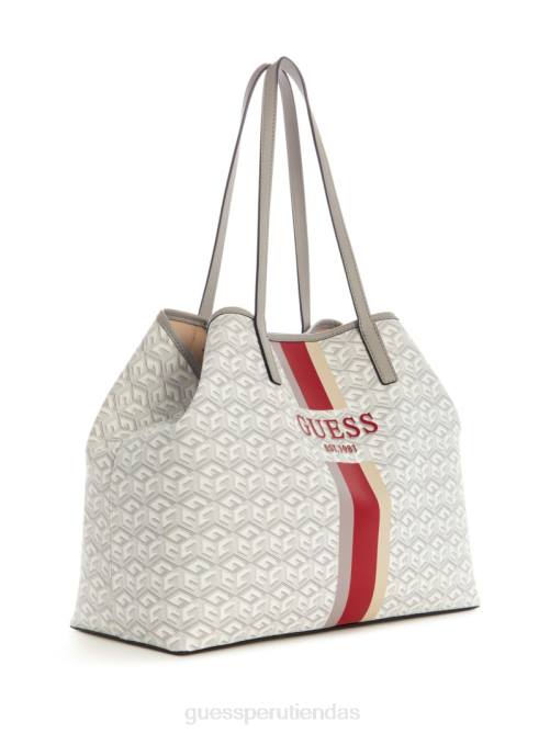 GUESS bolso tote grande vikky mujer 0P8X3069 acero bolsas