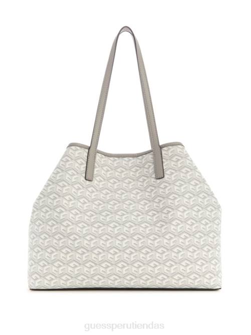 GUESS bolso tote grande vikky mujer 0P8X3069 acero bolsas
