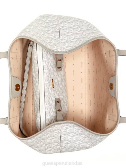 GUESS bolso tote grande vikky mujer 0P8X3069 acero bolsas