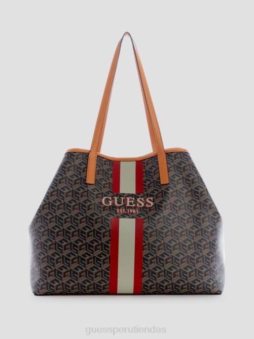 GUESS bolso tote grande vikky mujer 0P8X3070 oro negro bolsas