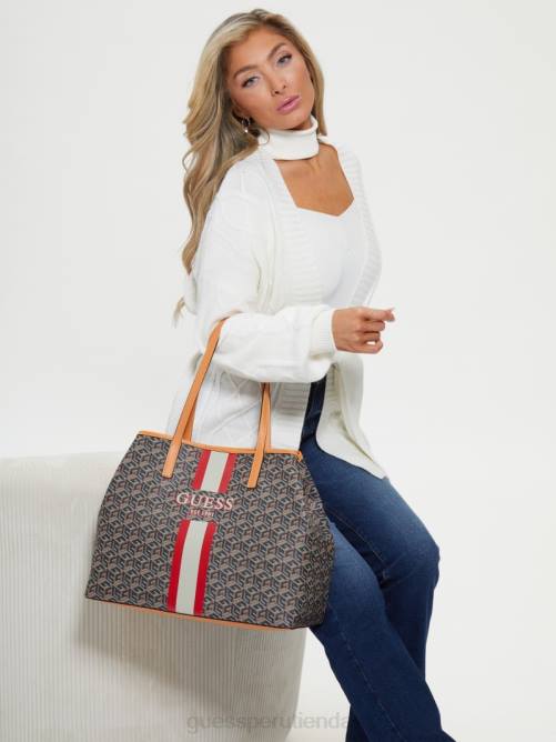 GUESS bolso tote grande vikky mujer 0P8X3070 oro negro bolsas