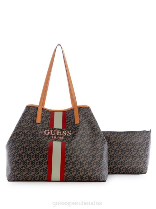 GUESS bolso tote grande vikky mujer 0P8X3070 oro negro bolsas