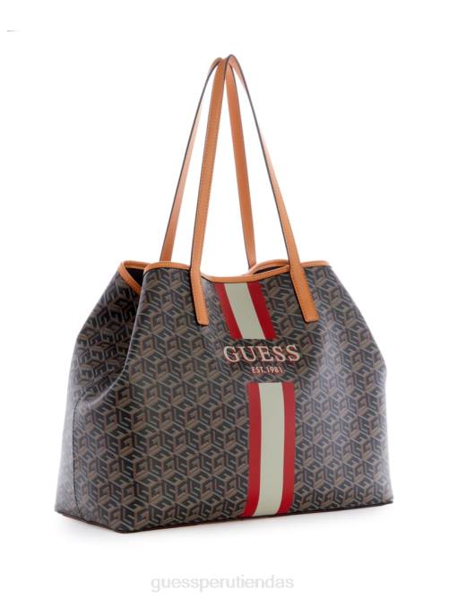GUESS bolso tote grande vikky mujer 0P8X3070 oro negro bolsas