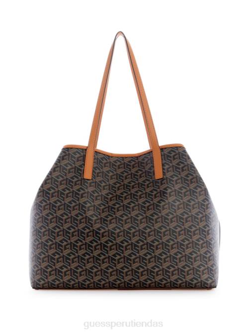 GUESS bolso tote grande vikky mujer 0P8X3070 oro negro bolsas