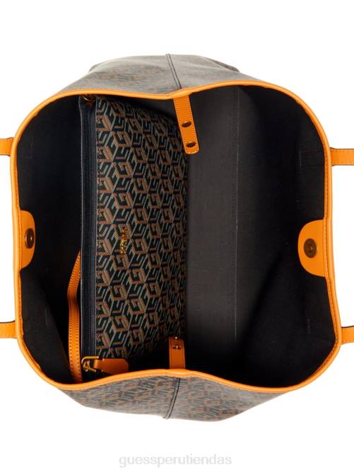 GUESS bolso tote grande vikky mujer 0P8X3070 oro negro bolsas