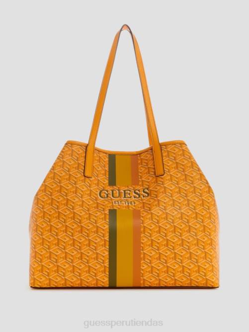 GUESS bolso tote grande vikky mujer 0P8X3095 logotipo amarillo bolsas