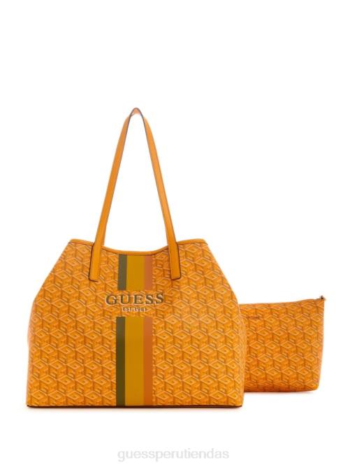 GUESS bolso tote grande vikky mujer 0P8X3095 logotipo amarillo bolsas