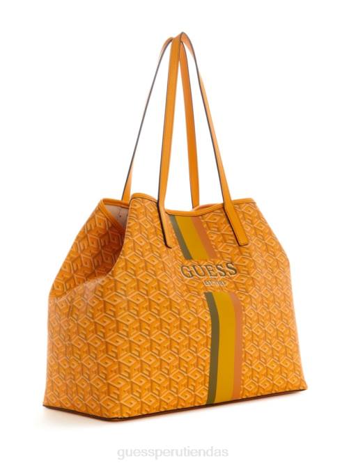 GUESS bolso tote grande vikky mujer 0P8X3095 logotipo amarillo bolsas
