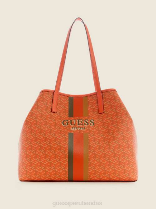 GUESS bolso tote grande vikky mujer 0P8X3103 logotipo naranja bolsas