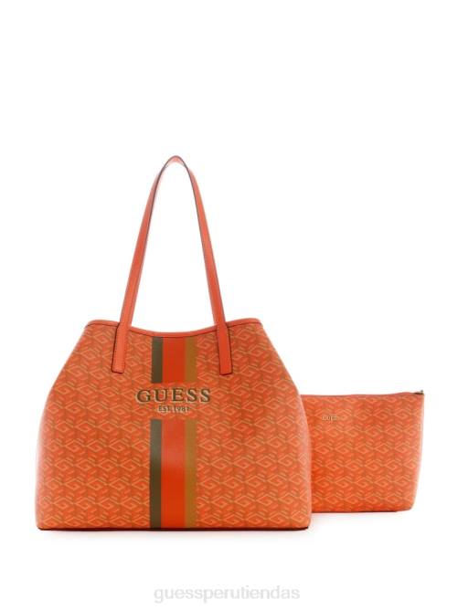 GUESS bolso tote grande vikky mujer 0P8X3103 logotipo naranja bolsas