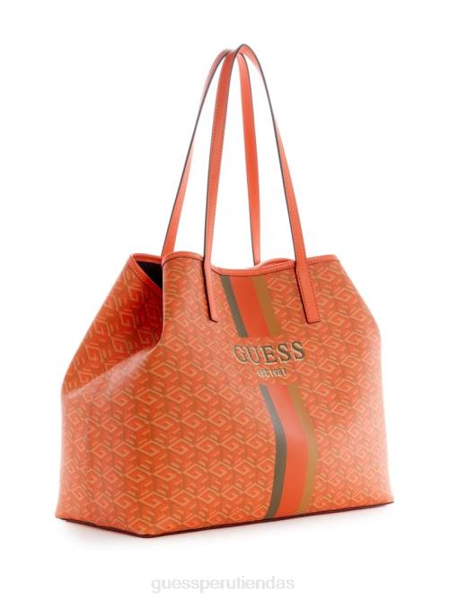 GUESS bolso tote grande vikky mujer 0P8X3103 logotipo naranja bolsas