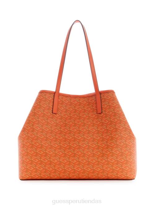 GUESS bolso tote grande vikky mujer 0P8X3103 logotipo naranja bolsas