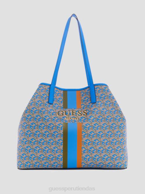 GUESS bolso tote grande vikky mujer 0P8X3239 logotipo acuático bolsas