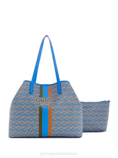 GUESS bolso tote grande vikky mujer 0P8X3239 logotipo acuático bolsas