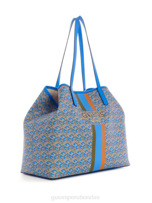 GUESS bolso tote grande vikky mujer 0P8X3239 logotipo acuático bolsas