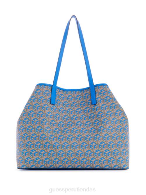 GUESS bolso tote grande vikky mujer 0P8X3239 logotipo acuático bolsas
