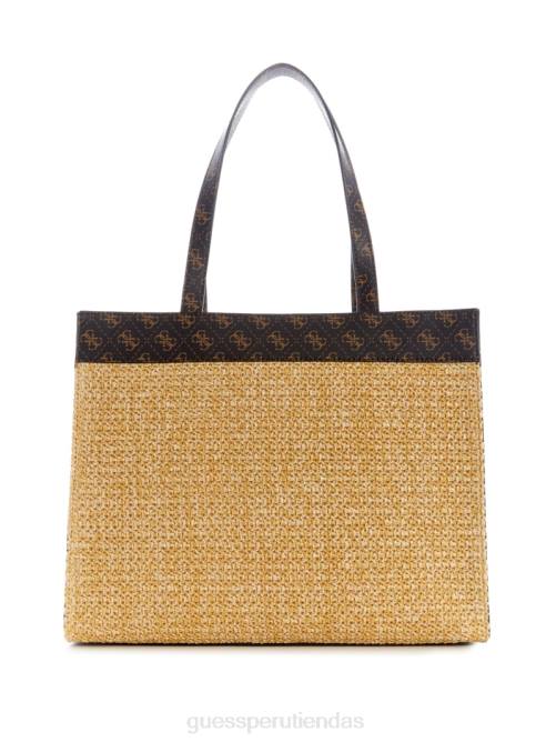 GUESS bolso tote kasinta de rafia mujer 0P8X3118 lavado azul/bella sera bolsas