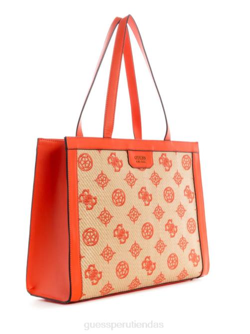 GUESS bolso tote katey grande mujer 0P8X3122 natural/llama bolsas