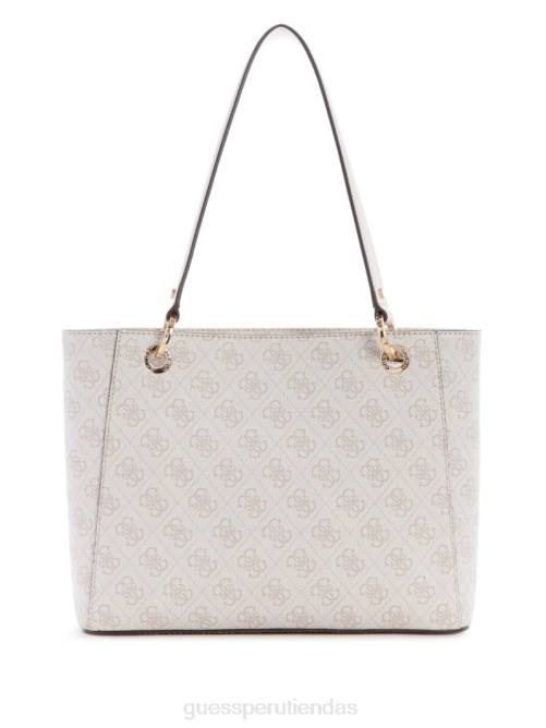 GUESS bolso tote noelle quattro g pequeño de navidad mujer 0P8X3072 logotipo de la paloma bolsas