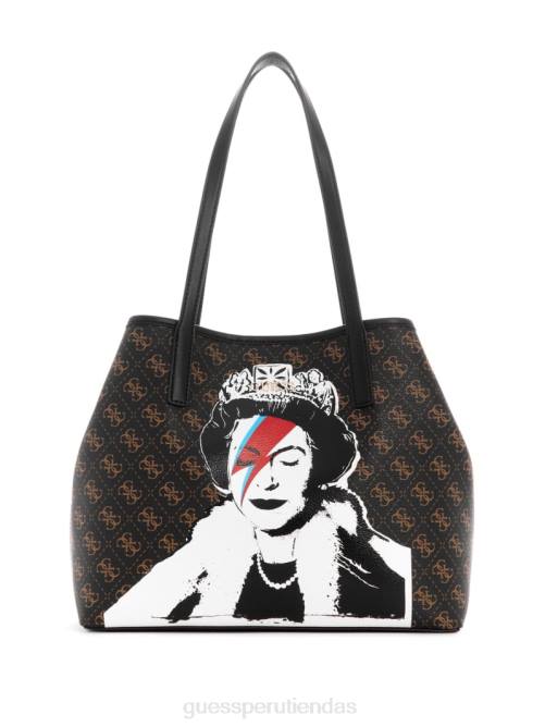 GUESS bolso tote queen quattro g con logo mujer 0P8X3106 lavado azul/la bamba bolsas