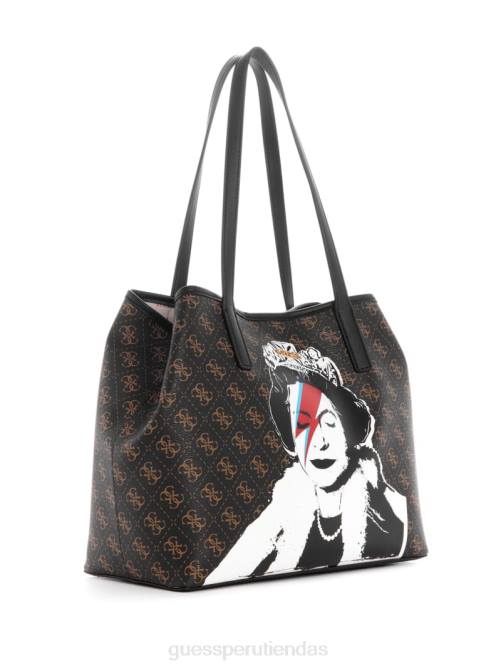 GUESS bolso tote queen quattro g con logo mujer 0P8X3106 lavado azul/la bamba bolsas