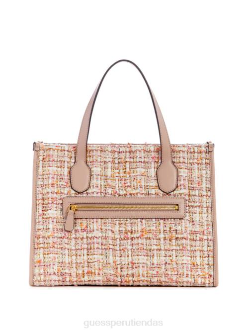 GUESS bolso tote silvana de tweed mujer 0P8X2889 áspid verde bolsas