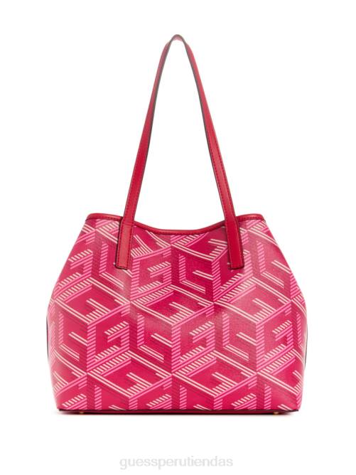 GUESS bolso tote vikky g cube mujer 0P8X3068 lima verde/malibu bolsas
