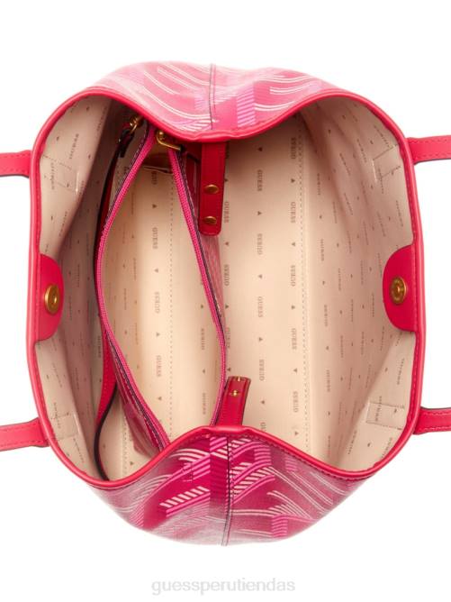 GUESS bolso tote vikky g cube mujer 0P8X3068 lima verde/malibu bolsas