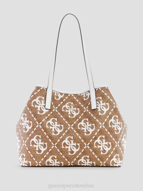 GUESS bolso tote vikky quattro g grande mujer 0P8X3250 brezo gris claro bolsas