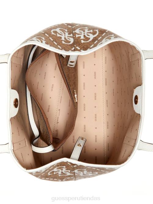 GUESS bolso tote vikky quattro g grande mujer 0P8X3250 brezo gris claro bolsas