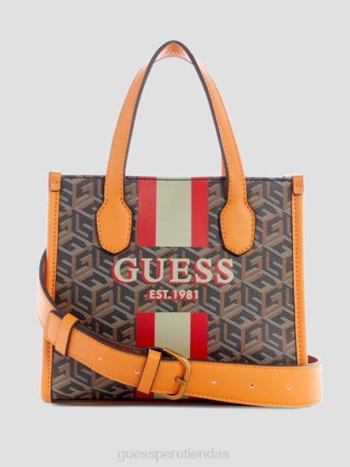 GUESS bolsos mini silvana mujer 0P8X2890 oro negro bolsas