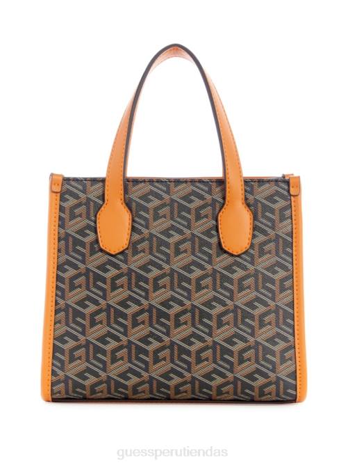 GUESS bolsos mini silvana mujer 0P8X2890 oro negro bolsas