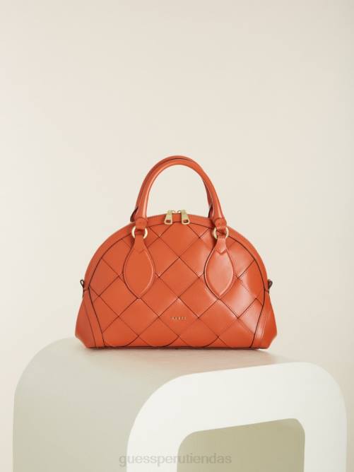 GUESS cúpula de cuero giorgia mujer 0P8X3087 naranja bolsas