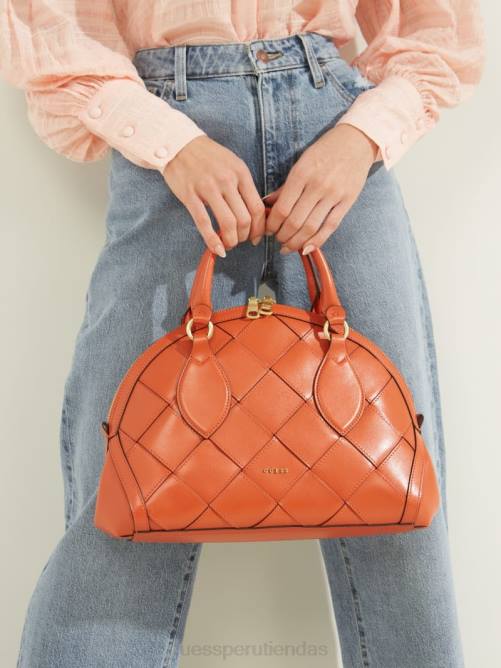 GUESS cúpula de cuero giorgia mujer 0P8X3087 naranja bolsas