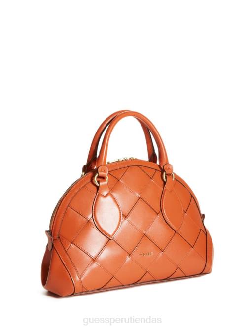 GUESS cúpula de cuero giorgia mujer 0P8X3087 naranja bolsas