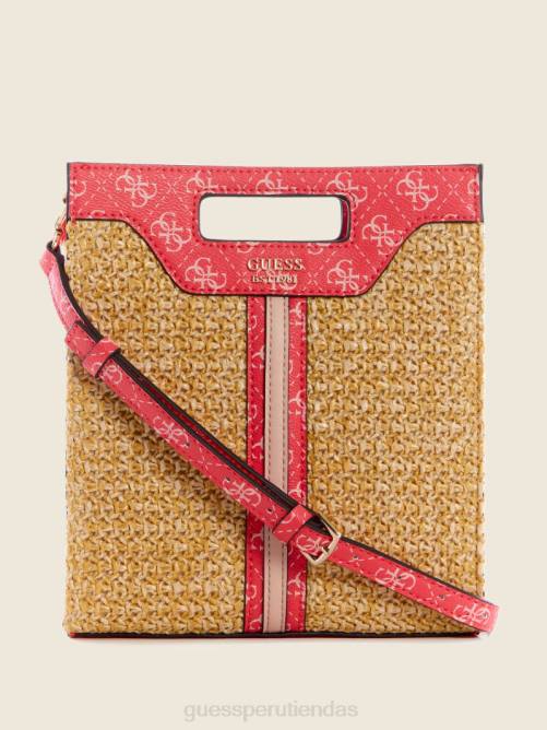 GUESS tote kasinta de rafia mini con aberturas mujer 0P8X3119 lavado de cali bolsas