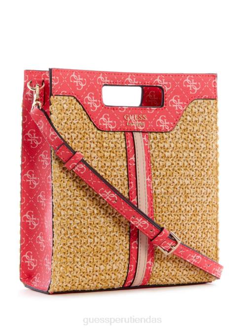 GUESS tote kasinta de rafia mini con aberturas mujer 0P8X3119 lavado de cali bolsas